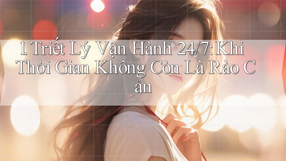 1. Triết Lý Vận Hành 24/7: Khi Thời Gian Không Còn Là Rào Cản 1. Triết Lý Vận Hành 24/7: Khi Thời Gian Không Còn Là Rào Cản