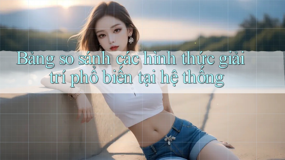 Bảng so sánh các hình thức giải trí phổ biến tại hệ thống Bảng so sánh các hình thức giải trí phổ biến tại hệ thống