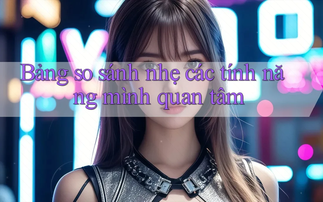 Bảng so sánh nhẹ các tính năng mình quan tâm Bảng so sánh nhẹ các tính năng mình quan tâm