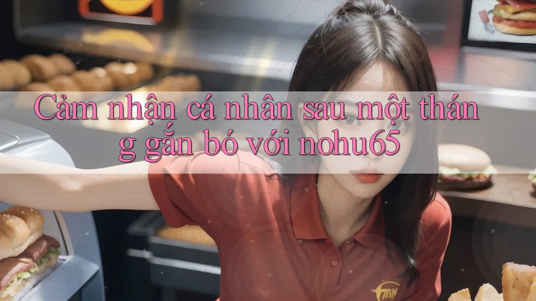 Cảm nhận cá nhân sau một tháng gắn bó với nohu65 Cảm nhận cá nhân sau một tháng gắn bó với nohu65