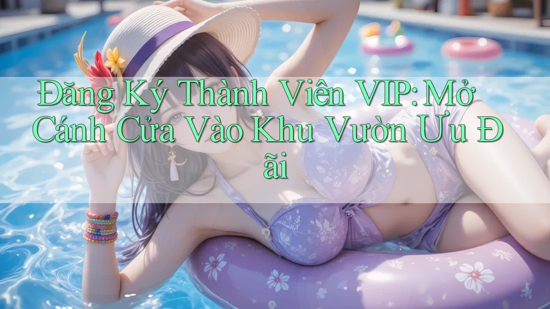 Đăng Ký Thành Viên VIP: Mở Cánh Cửa Vào Khu Vườn Ưu Đãi Đăng Ký Thành Viên VIP: Mở Cánh Cửa Vào Khu Vườn Ưu Đãi