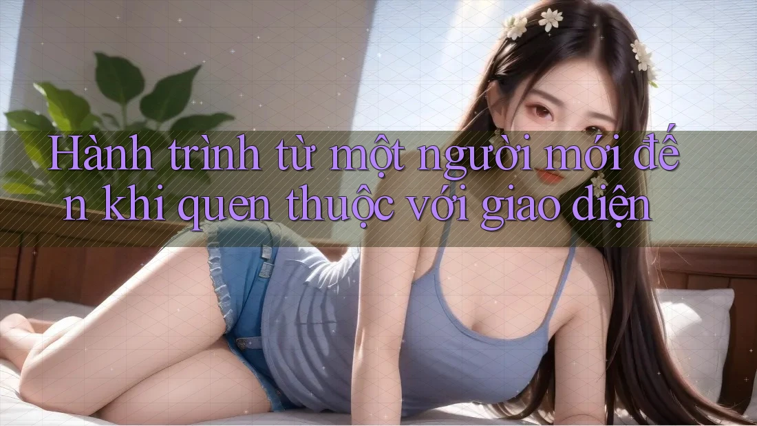 Hành trình từ một người mới đến khi quen thuộc với giao diện Hành trình từ một người mới đến khi quen thuộc với giao diện