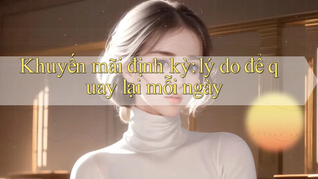 Khuyến mãi định kỳ: Lý do để quay lại mỗi ngày Khuyến mãi định kỳ: Lý do để quay lại mỗi ngày