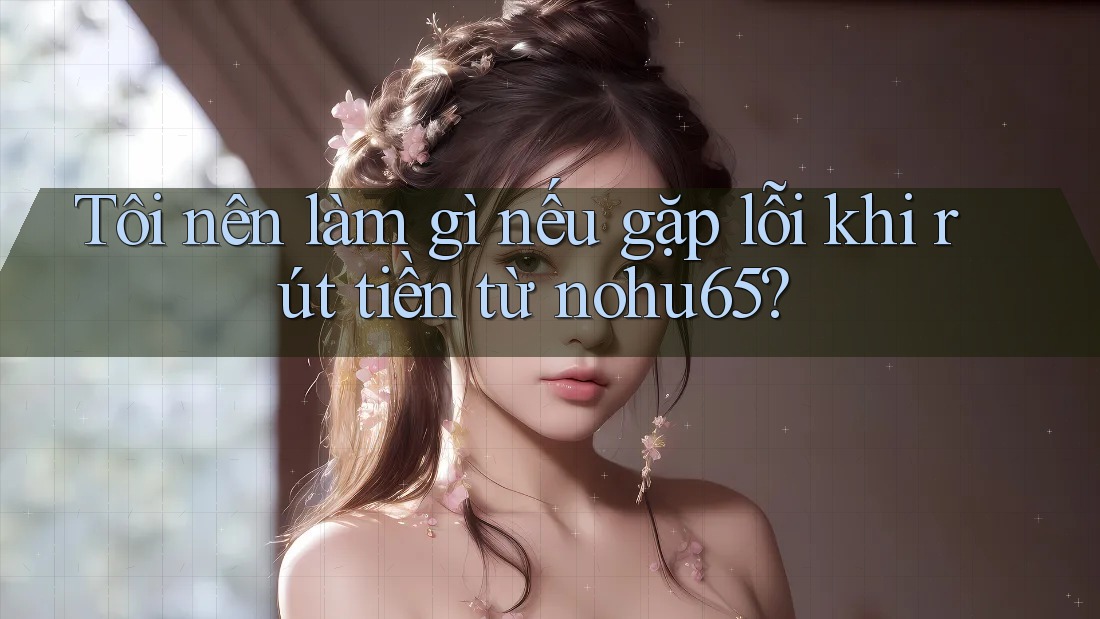 Tôi nên làm gì nếu gặp lỗi khi rút tiền từ nohu65? Tôi nên làm gì nếu gặp lỗi khi rút tiền từ nohu65?