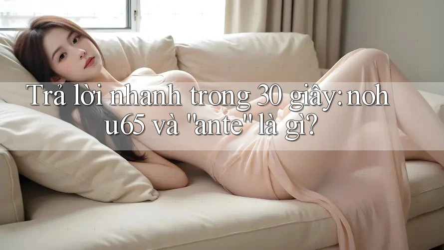Trả lời nhanh trong 30 giây: nohu65 và “ante” là gì? Trả lời nhanh trong 30 giây: nohu65 và “ante” là gì?