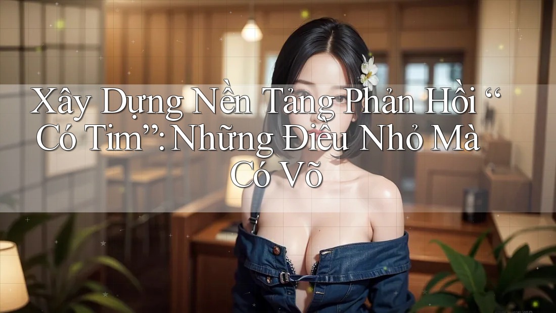 Xây Dựng Nền Tảng Phản Hồi “Có Tim”: Những Điều Nhỏ Mà Có Võ Xây Dựng Nền Tảng Phản Hồi “Có Tim”: Những Điều Nhỏ Mà Có Võ