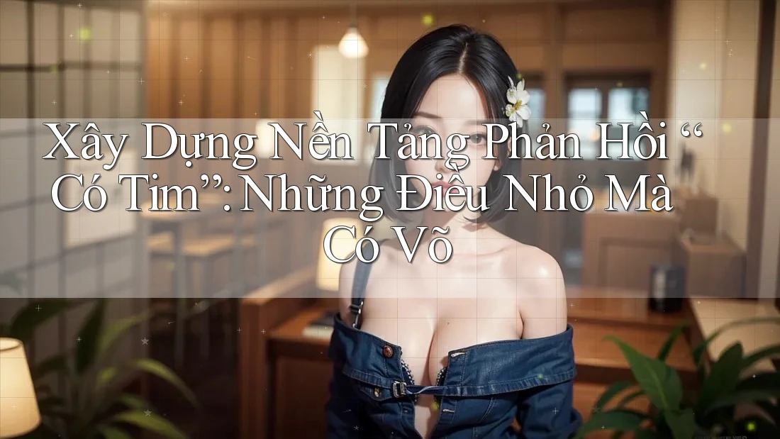 Xây Dựng Nền Tảng Phản Hồi “Có Tim”: Những Điều Nhỏ Mà Có Võ Xây Dựng Nền Tảng Phản Hồi “Có Tim”: Những Điều Nhỏ Mà Có Võ